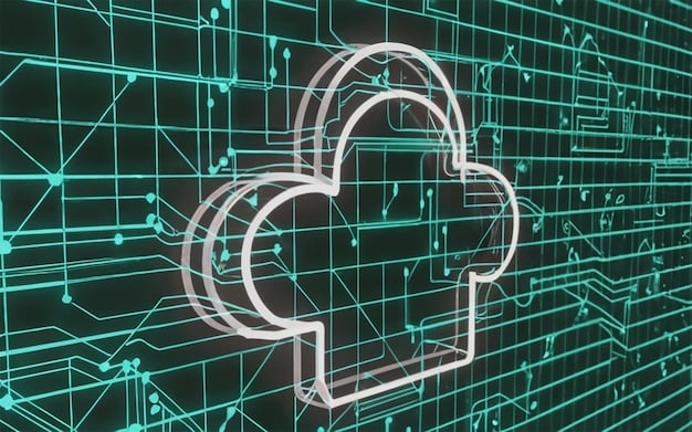 A graphic representation of a digital lock overlaid on a medical chart, symbolizing data security and privacy concerns in the context of AI in healthcare, with various cyber threat icons surrounding the lock.