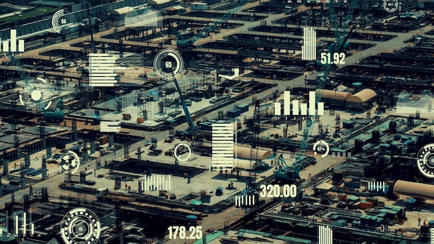 A visualization of complex AI algorithms processing large datasets, highlighting AI's role in data analysis and decision-making across various industries.