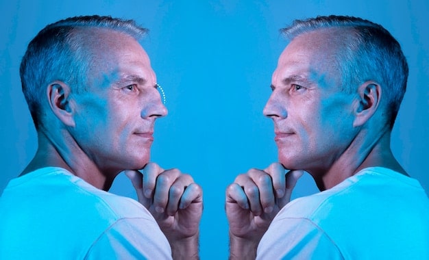 A split image showing two faces: one is a friendly, human-like avatar representing AI helping to protect data. The other side depicts a shadowy figure, representing cyber threats, attempting to infiltrate the system. This visual illustrates the ongoing battle between AI and cybercriminals.