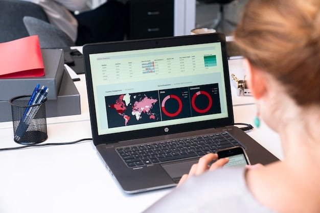 A screenshot of an AI-powered CRM dashboard on a laptop, displaying real-time customer data, sales analytics, and marketing campaign performance. The dashboard is clean, intuitive, and easy to navigate, showcasing the power of AI in simplifying business operations.