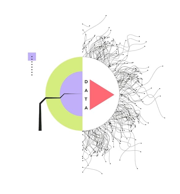 An illustration showing an AI system with skewed input data, leading to biased outputs. The image should visualize how biased data can influence AI algorithms and lead to unfair outcomes, highlighting the importance of data quality and diversity in AI training.